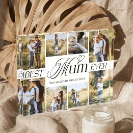 Beste Mutter Aller Zeiten Herz Familienfoto-Collag Fotoblock