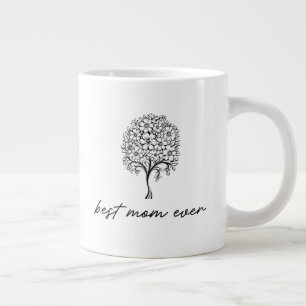 Beste-Mutter-aller-Zeiten-Illustration mit florale Jumbo-Tasse