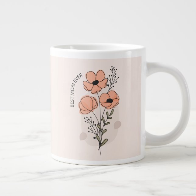 Beste Mutter Aller Zeiten Kaffeetasse Jumbo-Tasse (Rechts)