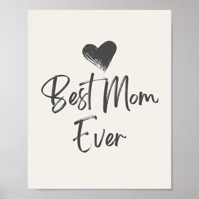 Beste Mutter aller Zeiten, Muttergeschenk Poster (Vorne)