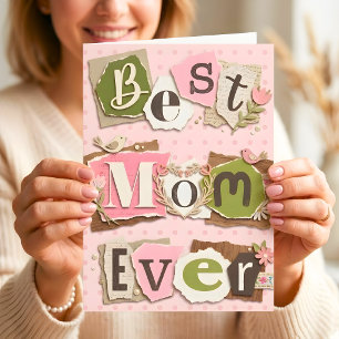 Beste Mutter Aller Zeiten Muttertags-Scrapbook-Fot Karte