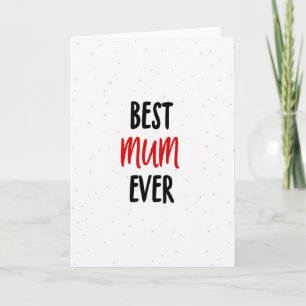 Beste Mutter Aller Zeiten Typography-Karte Karte