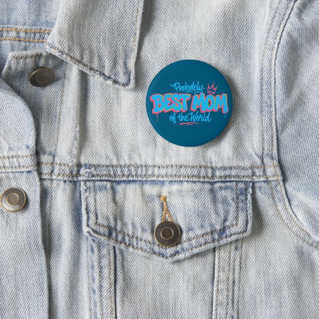 Beste Mutter der Welt Button (Beispiel)