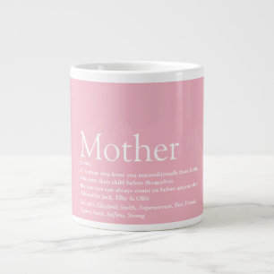 Beste Mutter der Welt Definition Jumbo-Tasse