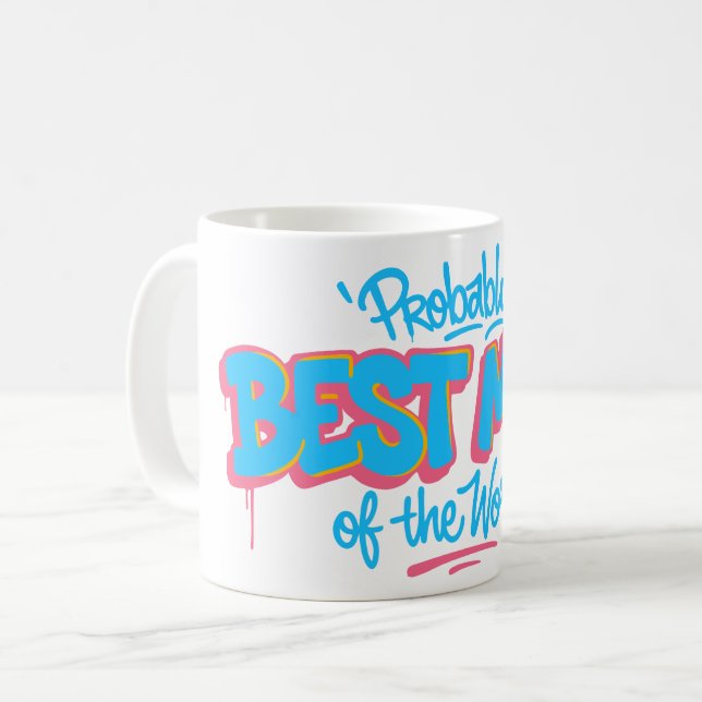 Beste Mutter der Welt Kaffeetasse (Vorderseite Links)