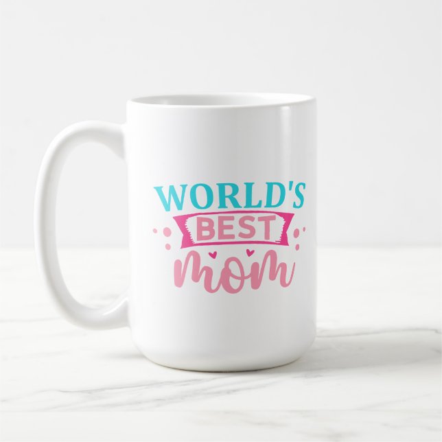 Beste Mutter der Welt Kaffeetasse (Links)