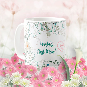 Beste Mutter der Welt Liebevolle romantische Wasse Kaffeetasse