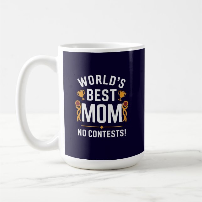 Beste Mutter der Welt ohne Frage  Kaffeetasse (Links)