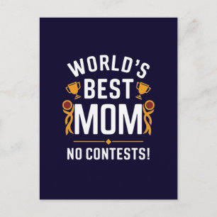 Beste Mutter der Welt ohne Frage  Postkarte