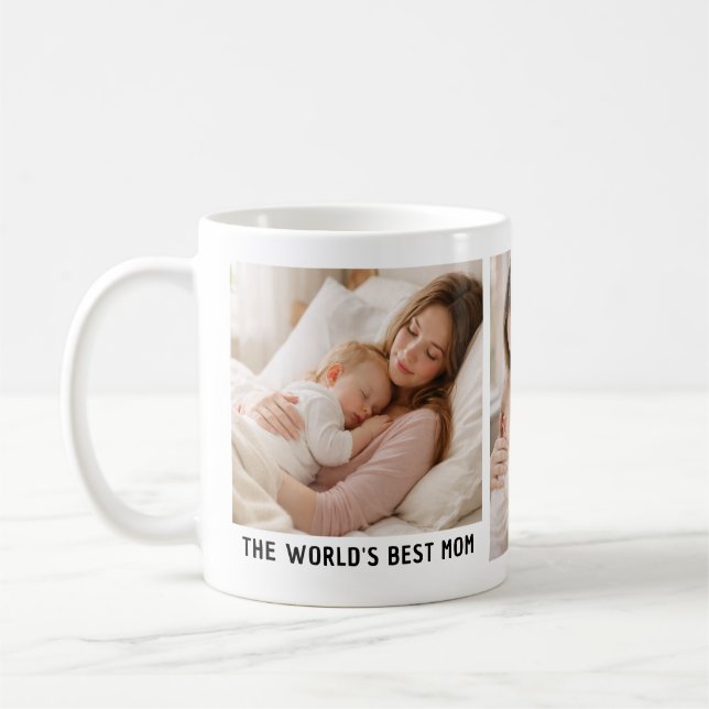 Beste Mutter der Welt Personalisiert – Muttertag Kaffeetasse (Links)