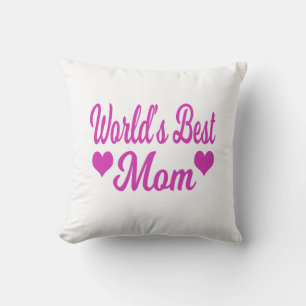 Beste Mutter der Welt Rosa Kissen