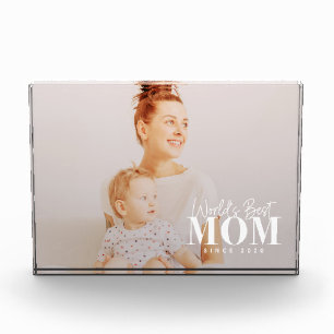 Beste Mutter der Welt seit 20XX Modern Fotoblock