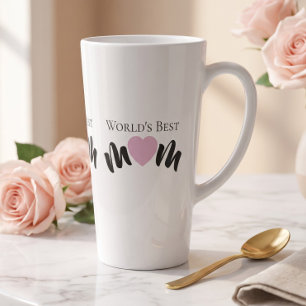 Beste Mutter der Welt Süßes Herz Weiß Elegant Milchtasse
