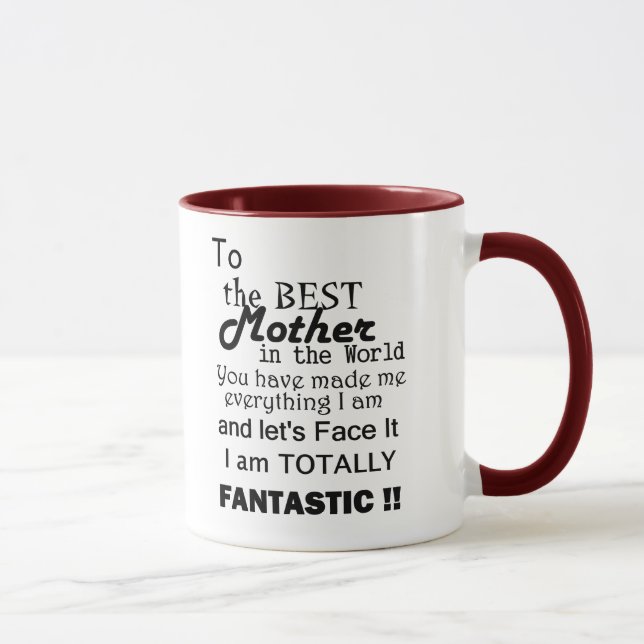 Beste Mutter der Welt Tasse (Rechts)