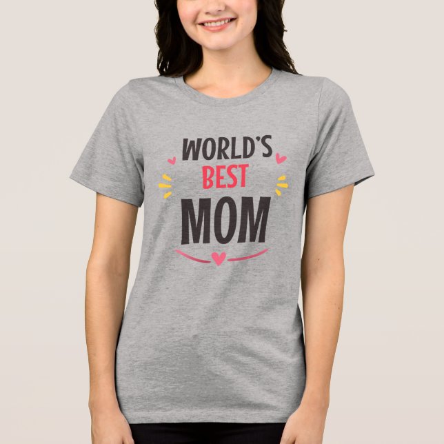 Beste Mutter der Welt  Tri-Blend Shirt (Vorderseite)