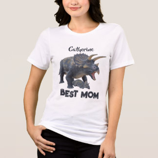 Beste Mutter Dinosaurier Tri-Blend Shirt