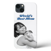 Beste-Mutter-Foto Meer blau Text