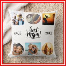 Beste Mutter | Fotocollage Elegante Schrift Herz