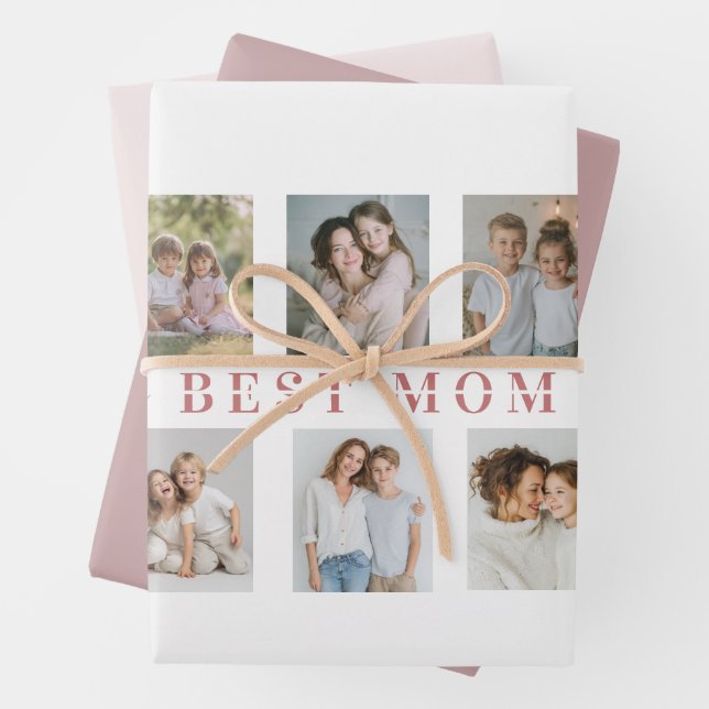 Beste-Mutter-Geschenkpapier | Benutzerdefinierte F Geschenkpapier Set (Beispiel)