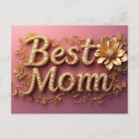 Beste Mutter Goldschrift