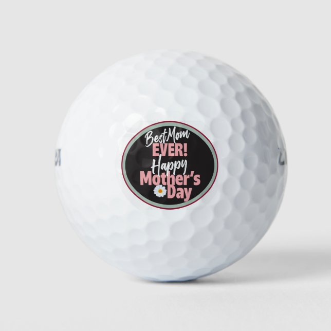 Beste-Mutter-Golfbälle Golfball (Vorderseite)