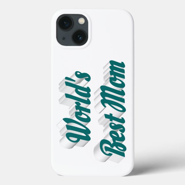 Beste Mutter grüner Text Case-Mate iPhone Hülle (Rückseite)