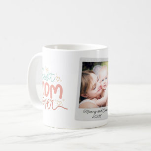 Beste Mutter je ein Polaroid-Foto mit handgeschrie Kaffeetasse
