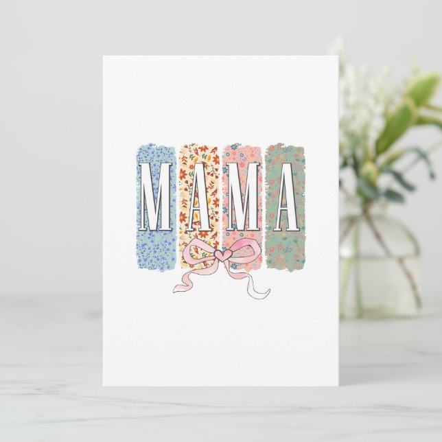 Beste Mutter je Einladung (Stehend Vorderseite)