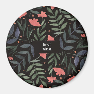 Beste Mutter je eleganter Retro-Zaubergarten Magnet