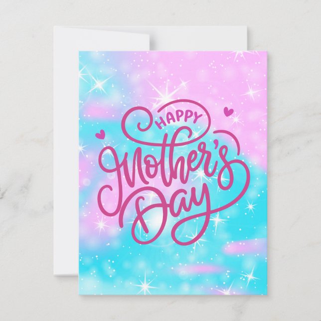 Beste Mutter je Feiertagskarte (Vorderseite)