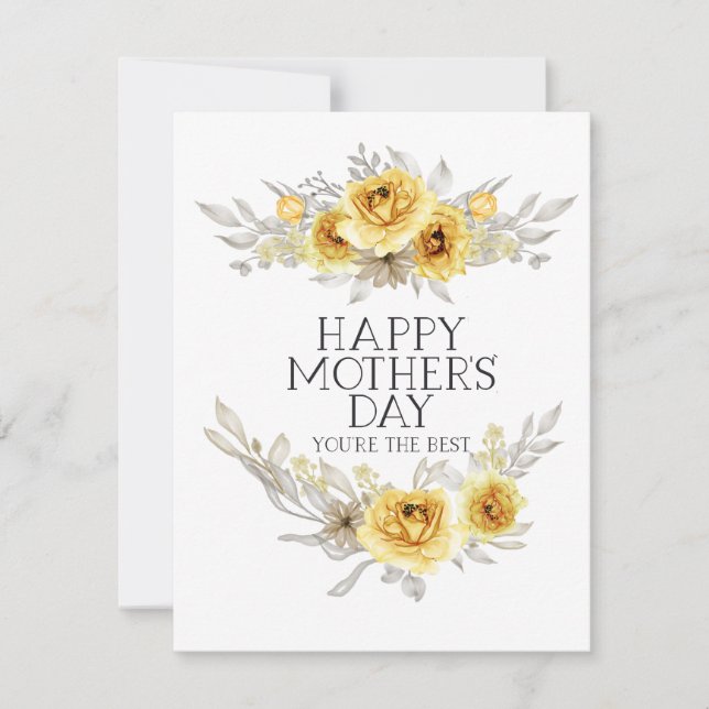 Beste Mutter je Feiertagskarte (Vorderseite)