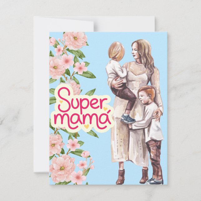 Beste Mutter je Feiertagskarte (Vorderseite)