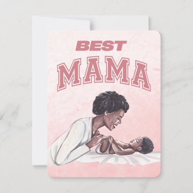 Beste Mutter je Feiertagskarte (Vorderseite)