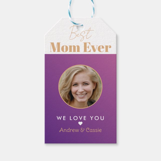 Beste Mutter je Geschenkanhänger (Vorderseite)