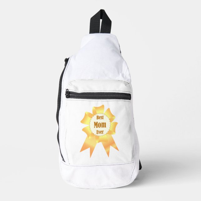 Beste Mutter je Golden Sieger Band Crossbody Bag (Vorderseite)