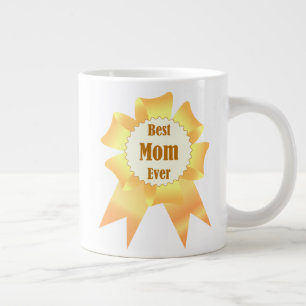 Beste Mutter je Golden Sieger Band Jumbo-Tasse
