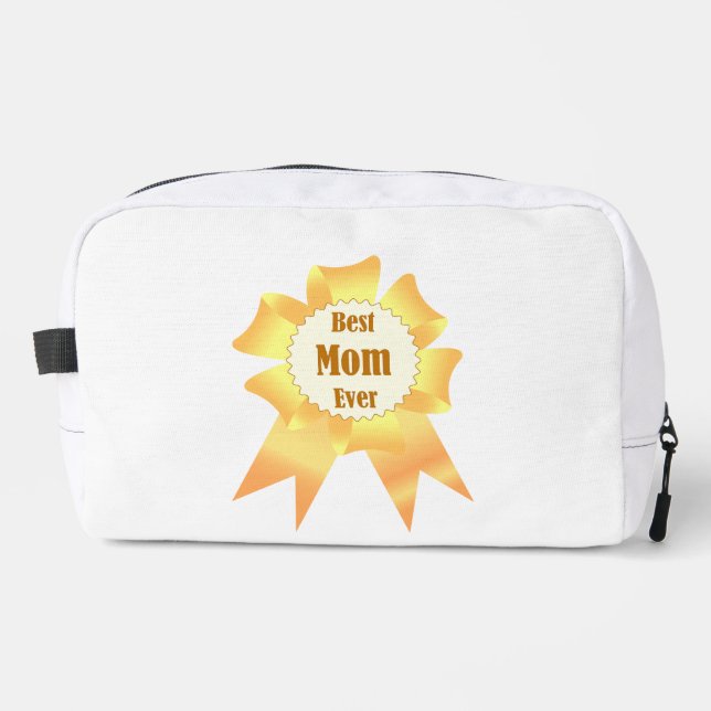 Beste Mutter je Golden Sieger Band Waschbeutel (Vorderseite)