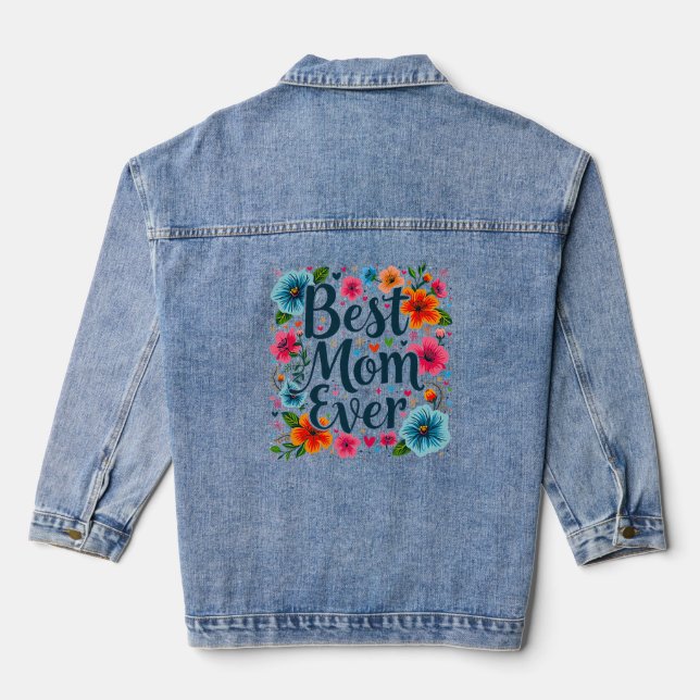 Beste Mutter je Jeansjacke (Rückseite)