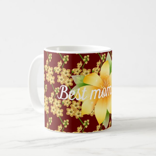 Beste Mutter je Kaffeetasse (Vorderseite Links)