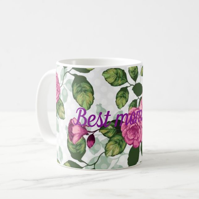 Beste Mutter je Kaffeetasse (Vorderseite Links)