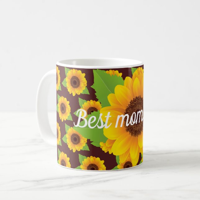 Beste Mutter je Kaffeetasse (Vorderseite Links)