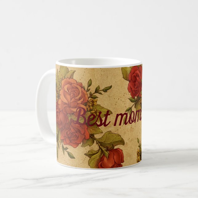 Beste Mutter je Kaffeetasse (Vorderseite Links)