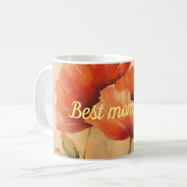 Beste Mutter je Kaffeetasse (Vorderseite Links)