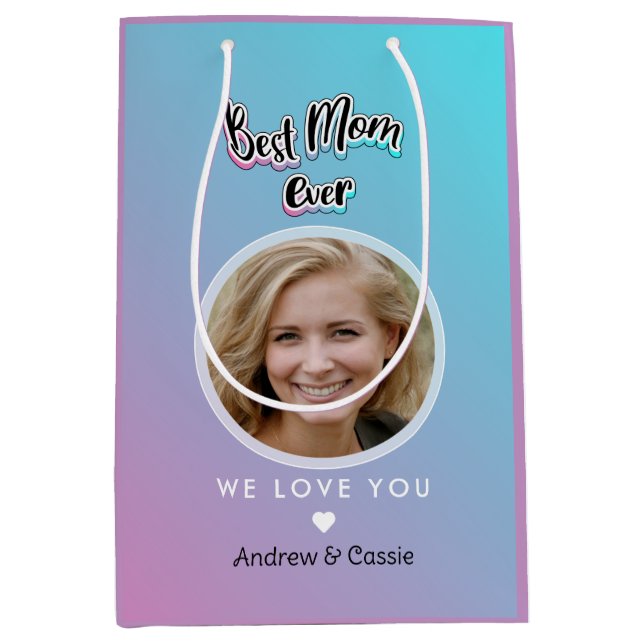 Beste Mutter je Mittlere Geschenktüte (Vorderseite)