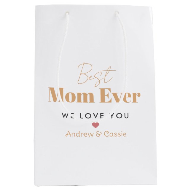 Beste Mutter je Mittlere Geschenktüte (Vorderseite)