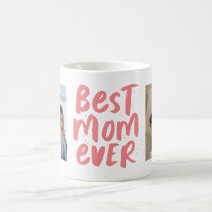 Beste Mutter je zwei Foto rosa Mutter Kaffeetasse