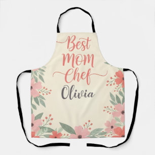 Beste Mutter Köchin Floral Schürze