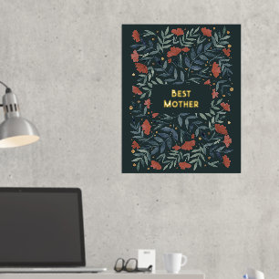 Beste Mutter Magischer Vintage-Garten Muttertag Foliendrucke
