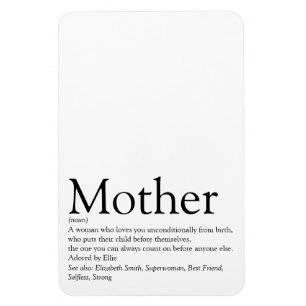 Beste Mutter, Mum, Mutter Definition Magnet