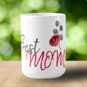 Beste Mutter Muttertag Wasserfarben-Blumen Kaffeetasse